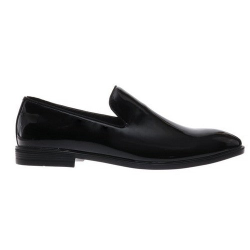 Marco Ferrara Patent Slip-On Dress Shoe Black