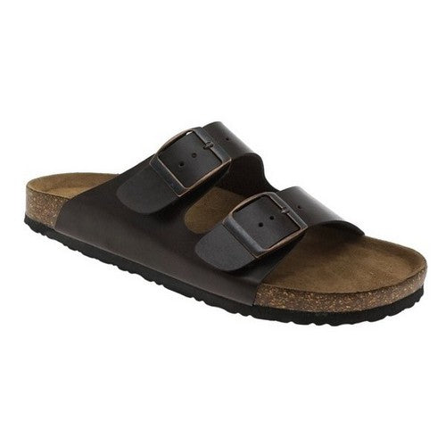 Birkie 2-Buckle Slipper in Brown