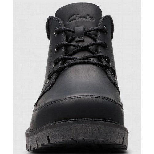 Clarks Original Rossdale Mid in Black Leather