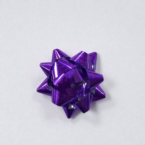 MIni Hologram Gift Bow in Purple