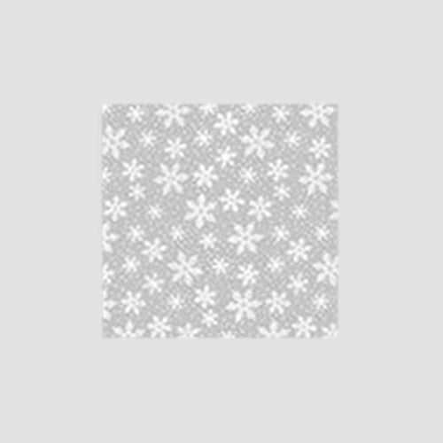 Christmas Sheet Gift Wrap in Silver Snowflake