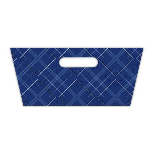 Printed Hamper Tray in Navy Blue