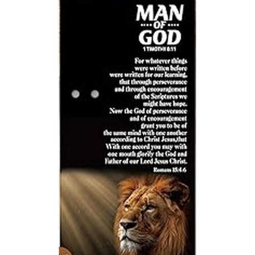 B0GMQQYSLK Man of God Lion Bookmark