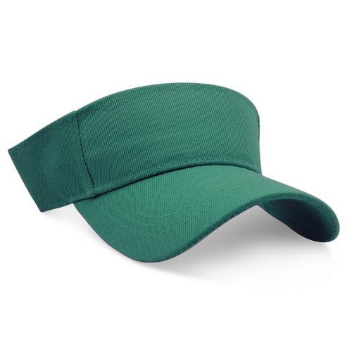 Classic Cotton Twill Velcro Visor Dark Green