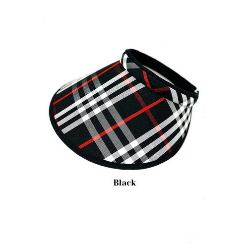 B017-16-WH-C Plaid Visor Black