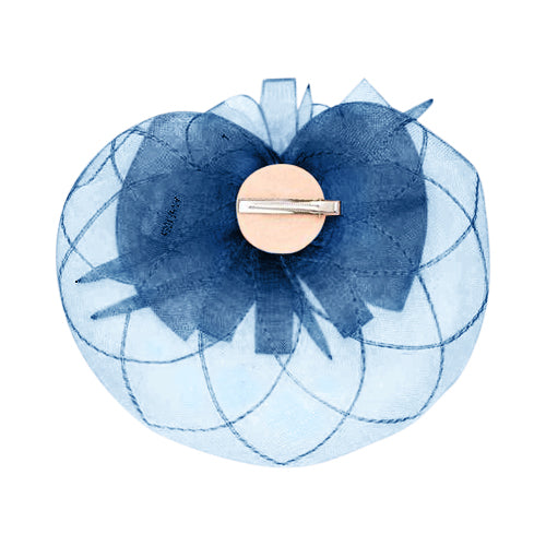 Web Design Bow Fascinator in Navy