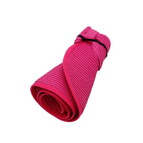 Wide Roll-Up Visors in Fuchsia