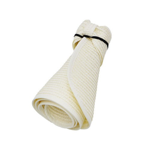 Wide Roll-Up Visors in Ivory