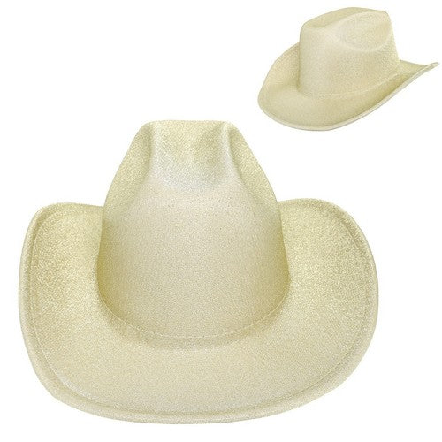 HTF2810 Shimmer Western Cowboy Hat in Gold