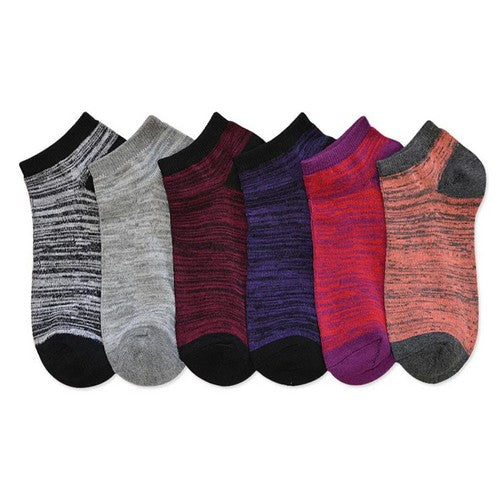 UH-70023 Low Cut Socks 3-Pair Pack in Messy Stripe