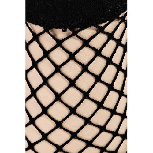 Fishnet Ankle Socks in Black