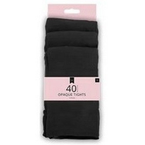 Farley Mill Opaque Pantyhose 3pk in Black