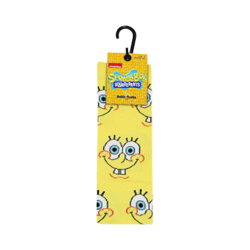 Official Sponge Bob Fun Socks 1pr in Yellow