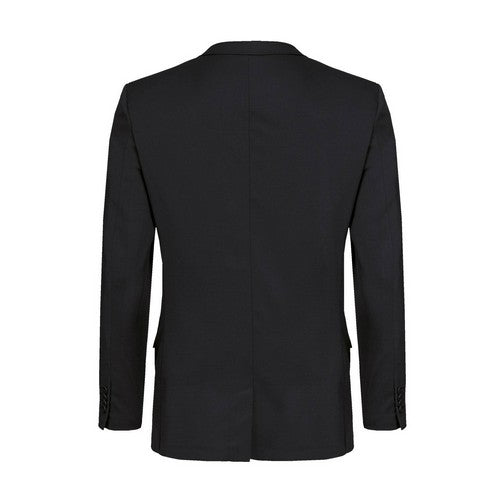 Greiff Slim Fit Virgin WooI 2-Button Jacket in Black
