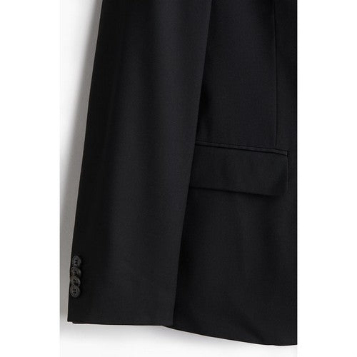 GU Slim Fit Soft 2-Button Jacket in Black