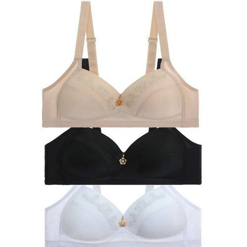 Extra Support No-Wire Bra in Beige
