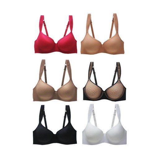 Sculpted Lace Bra in Cerise