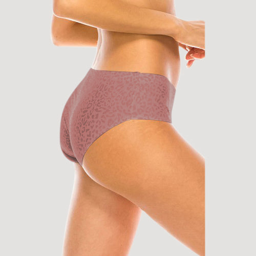 Laser Cut Seamless Panty in Ash Rose