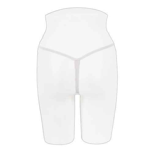 Butterfly Crotchless G-String in White
