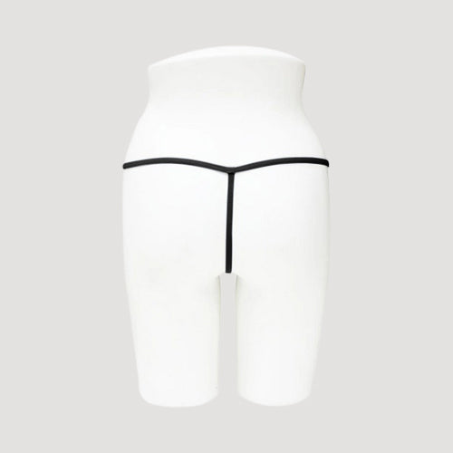 Soft Comfort Cotton Thong in Black