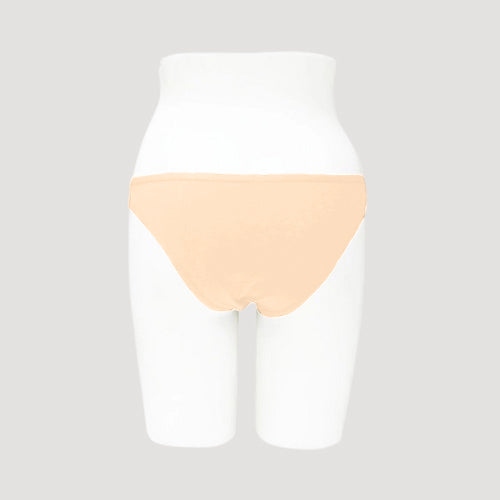 Soft Comfort Cotton High Leg Panty in Peach Nude