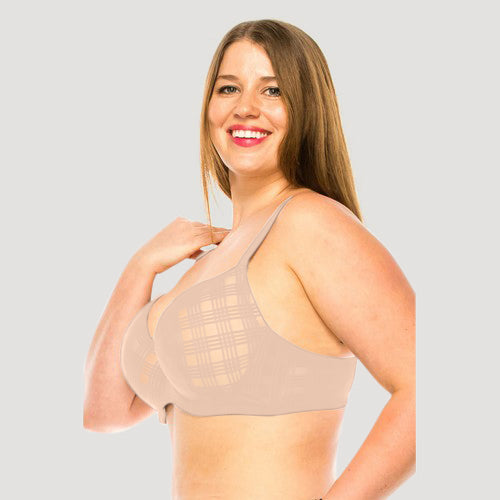 Geo Lace Bra in Cafe Crème