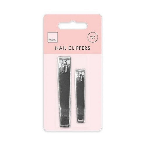 PER7944 Forever Beautiful Pack of 2 Nail Clippers