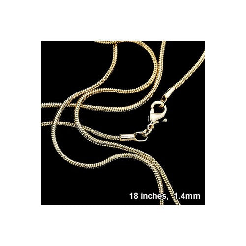 18'' Gold Plated Herringbone Chain Necklace