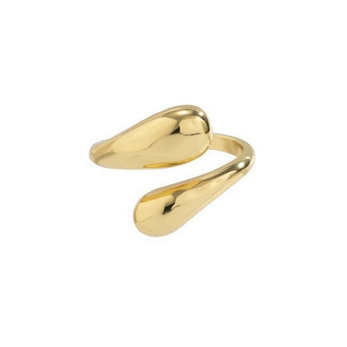 Water Drop Open Ring in Gold