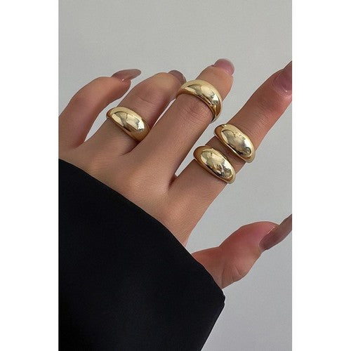 Bubble Open Ring in Gold
