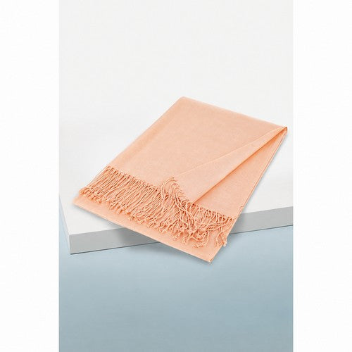 Plain Pashmina in Peach