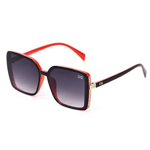 DG Rhinestone Edge Shades in Red
