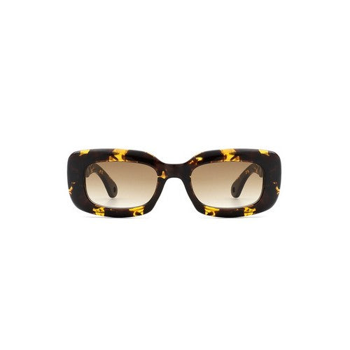 Rib Arm Retro Shades in Tortoiseshell
