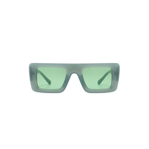 Two-Tone Retro Shades in Green & White