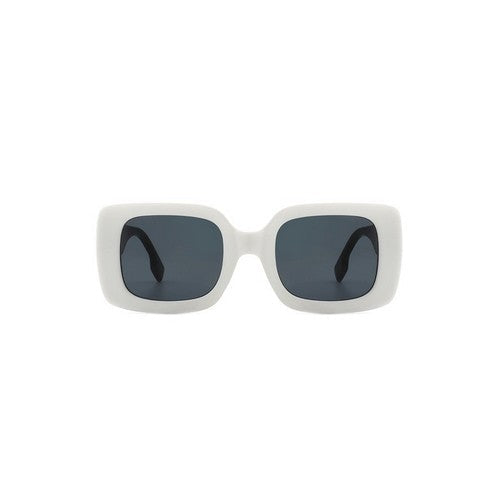 Retro Square Shades in White