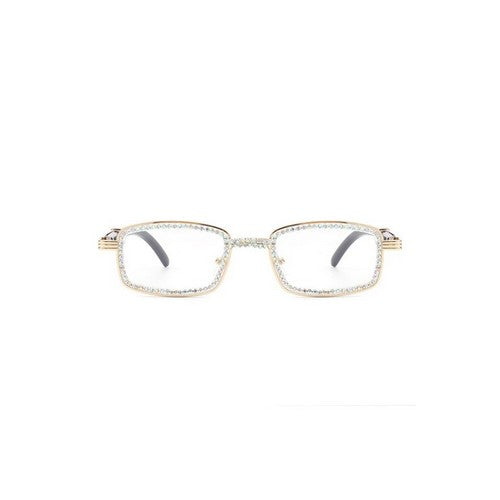 Rhinestone Retro Shades in Clear