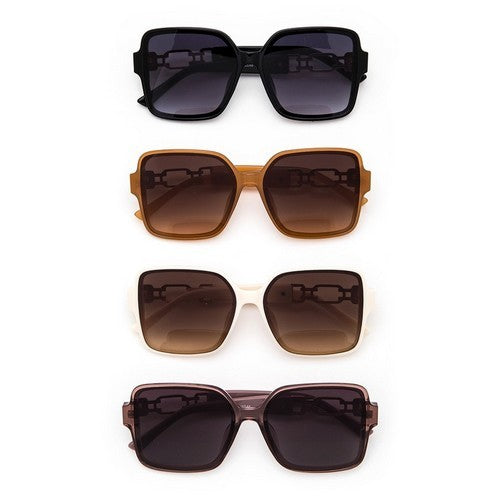 Designer Link Arm Shades in Brown