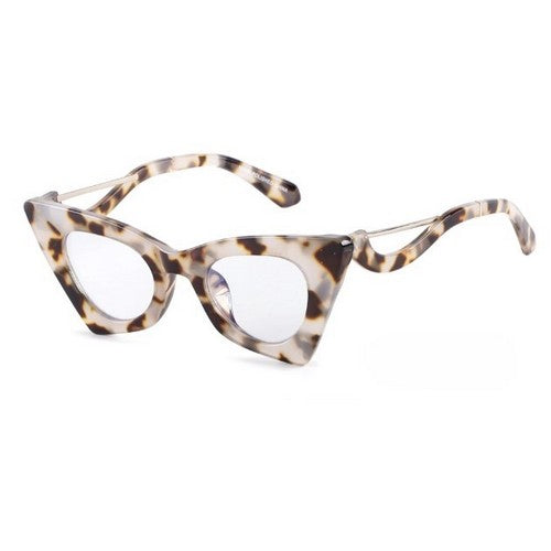 P10901C Pointy Cat Eye Shades in Light Brown Tortoise Shell