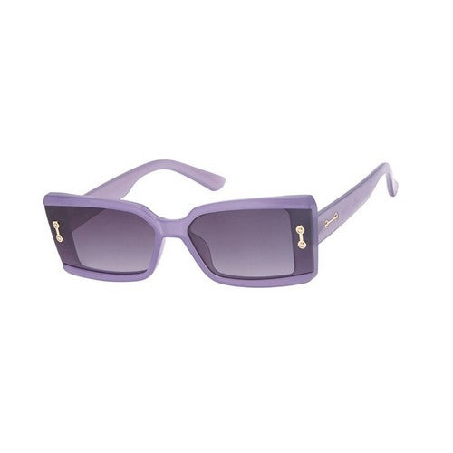 F5408AG Gold knot Detail Square Shades in Purple