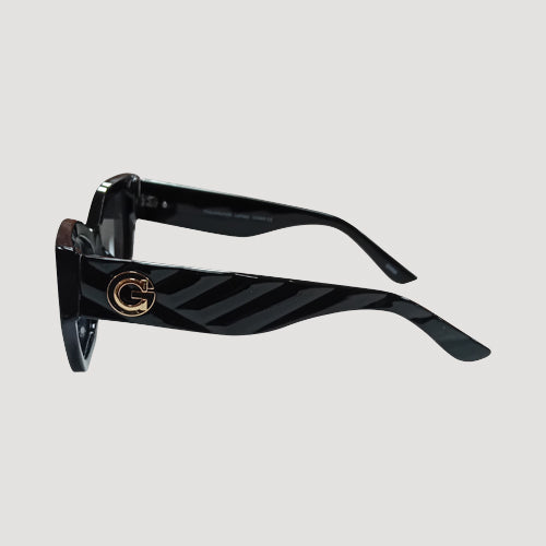G Badge Shades in Black/Smoke