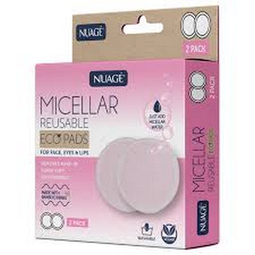 Nuage Micellar Reusable Makeup Remover Eco Pads 2 Pack