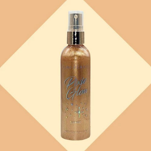 XB-S02 Xime Beauty Glow Glitter Body Spray in Shade Sunkiss