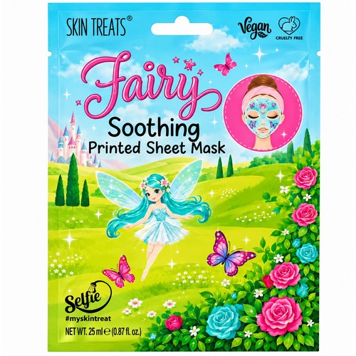 ST-PSM-F-D Skin Treats Fairy-Printed Soothing Face Mask