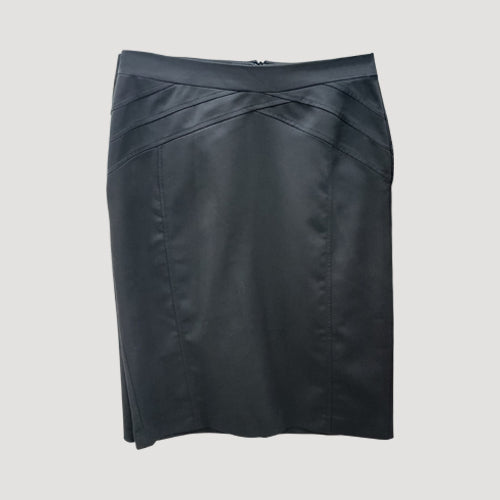 Kaz Angled Seam Pencil Skirt in Black