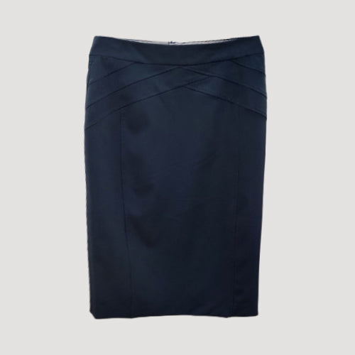Kaz Angled Seam Pencil Skirt in Navy