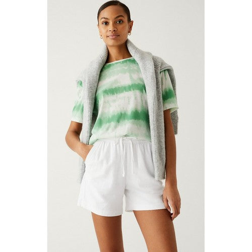 Next Drawstring Waist Linen Shorts White