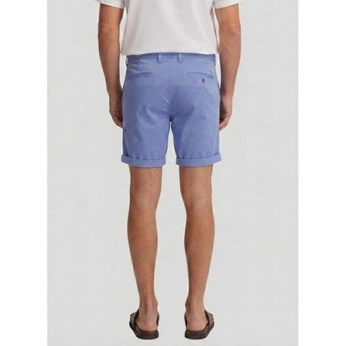 New Look Slim Fit Turn-Up Chino Shorts in Periwinkle Blue