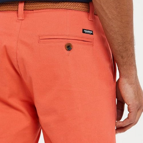 Threadbare Conta Slim Fit Chino Shorts in Coral
