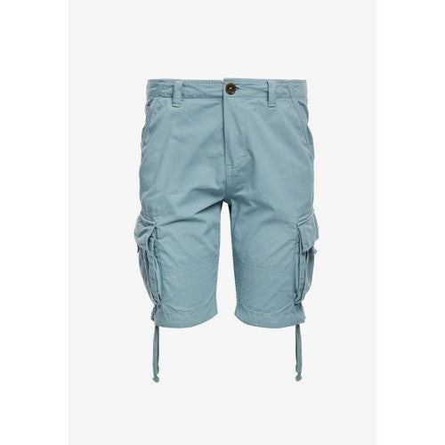Threadbare Manchester Cotton Cargo Shorts in Duck Egg Blue