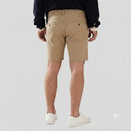 Banana Republic Heavy Drill Cut Off Jean Shorts in Khaki